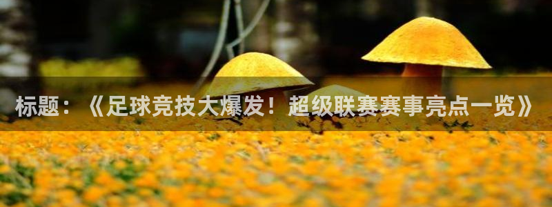 标题：《足球竞技大爆发！超级联赛赛事亮点一览》