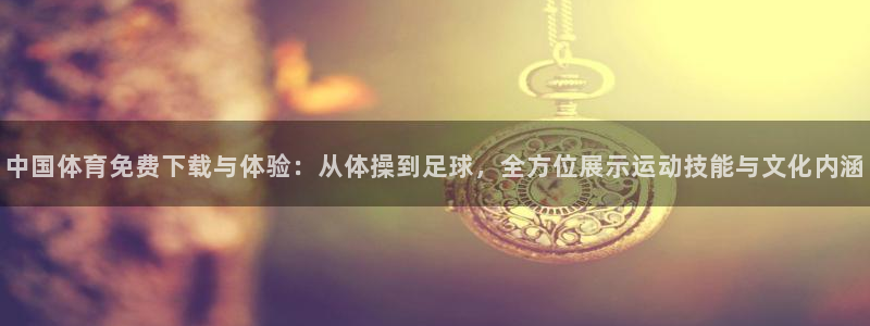中国体育免费下载与体验：从体操到足球，全方位展示运动技能与文化内涵