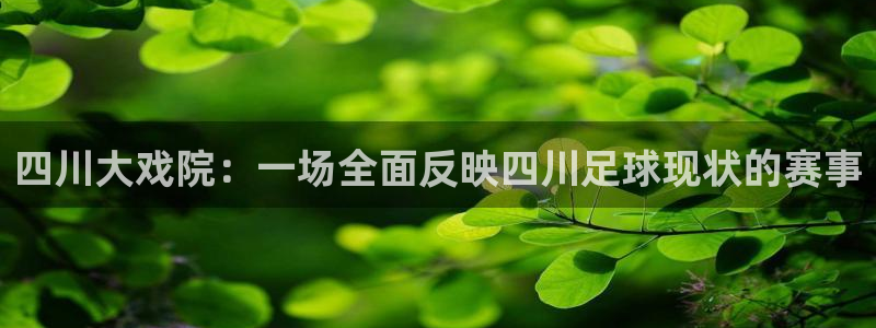 四川大戏院：一场全面反映四川足球现状的赛事