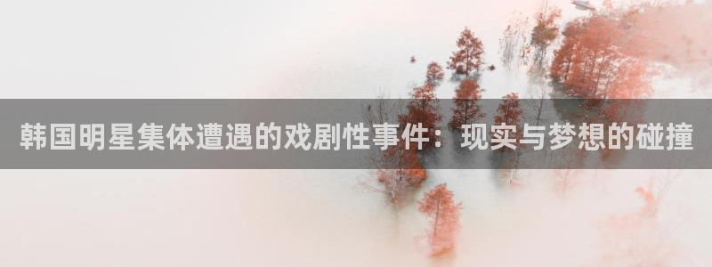 韩国明星集体遭遇的戏剧性事件：现实与梦想的碰撞