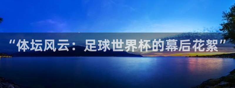 “体坛风云：足球世界杯的幕后花絮”